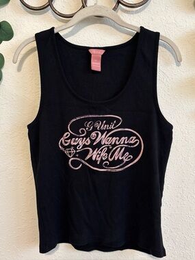 Vintage Y2K G-Unit Black and Pink Rhinestone Tank Top💕